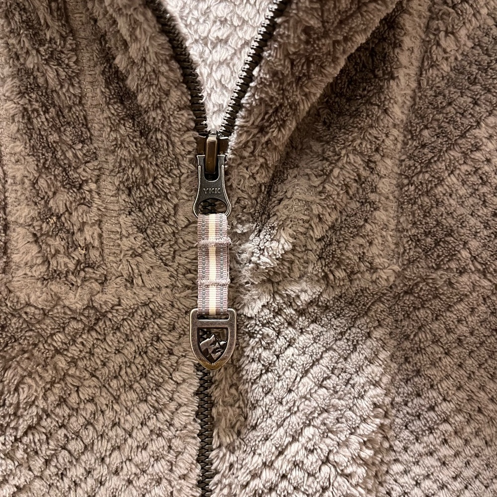 Kuhl Technical Textured Fleece Full-Zip Mock Neck Casual Jacket, Women’s L, Gray - Picture 5 of 7